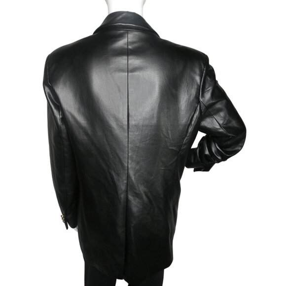 Truth Women's Faux Leather Jacket Black Size 10 - Picture 6 of 10